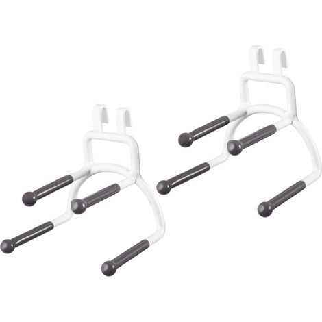 Lot de 2 porte foulards et cravates pour système Xtend blancs - COMPACTOR - 7.5 x 7 x H.8 CM - Blanc (1/5)