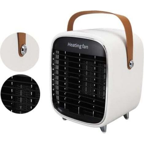 Modern electric heater, mini, lightweight, portable, overheat protection, EU plug, white, 220V