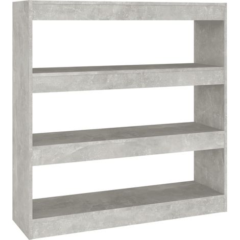 vidaXL Libreria/Divisorio Grigio Cemento 100x30x103 cm (1/5)