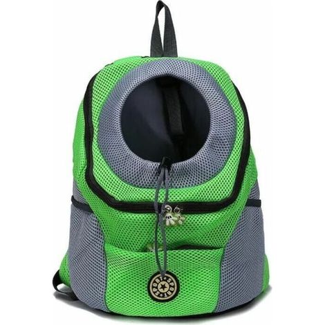 1 pièce de transport pour animaux de compagnie portable et confortable pour le vélo, la randonnée, les voyages, le shopping (S, vert) (1/3)