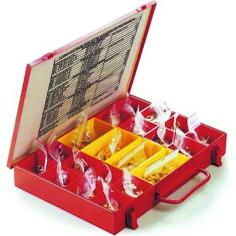 Mallette de bagues pour paumelle menuiserie métallique 409 pièces - TORBEL INDUSTRIE