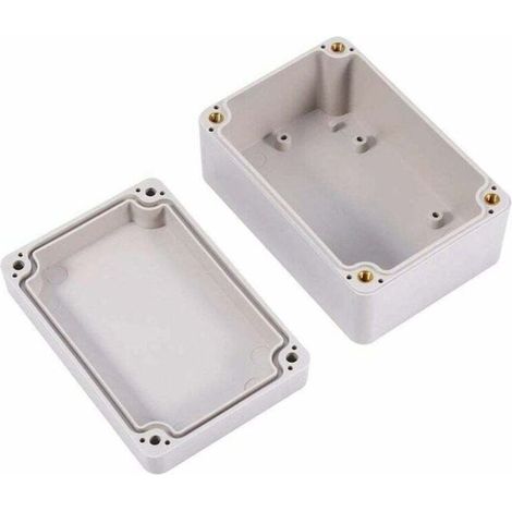Caja de conexiones, caja de empalme eléctrico, caja de cableado para proyectos de ABS, caja de conexión eléctrica de 98 x 66 x 48 mm, caja eléctrica impermeable para exteriores -Crezuo