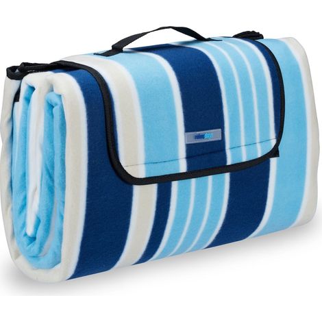 Picknickdecke 200 x 200 cm gestreift 8