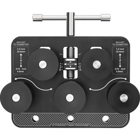 Redresseur de Tube, Redresseur de tuyaux et flexibles Cintreuse de Conduite de Frein Pour Ø 4,75–25 mm Conduites de Frein Carburant Cuivre et Aluminium Outil et Bricolage pour Ateliers (1/5)