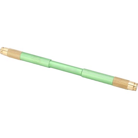 Manche de grattoir universel en alliage d'aluminium antidérapant à double tête, poignée ergonomique avec loquet en laiton, couleur cyan (1/5)