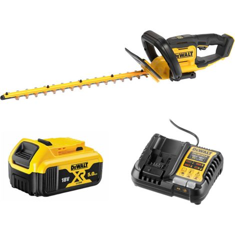Dewalt DCMHT564P1 18v XR 55cm Hedge Trimmer Kit - 1 x 5.0ah Battery (1/3)
