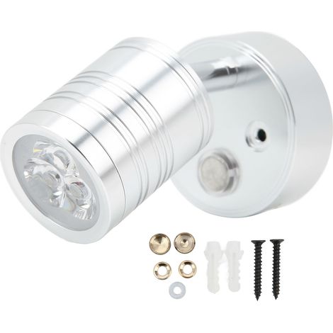 LED-Leselampe für Wohnmobile, warmweißes Licht, Touch-Dimmer, 12–30 V, 3 W, für Schlafzimmer, Hütte, LKW, Anhänger, Boot, Yacht (1/5)