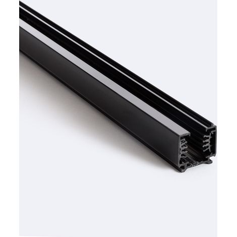 Rail Triphasé DALI pour Spots LED 1 Mètre Noir