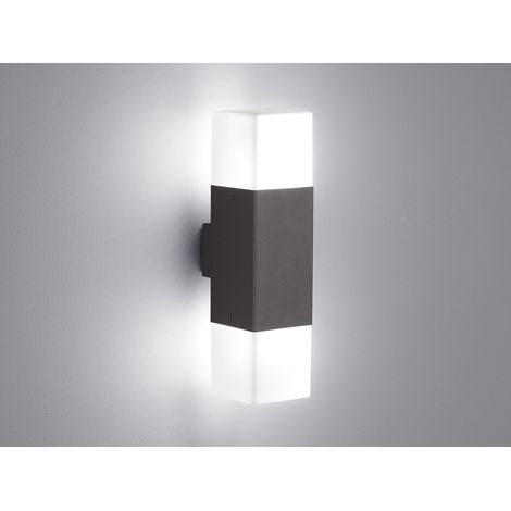 Wandleuchte für den Außenbereich Doppel-LED-Licht Hudson Anthrazit Trio Lighting (1/5)