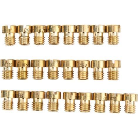 Lot de 25 gicleurs principaux de carburateur M5, 55-115 - Système de gicleurs principaux pour scooter, cyclomoteur, compatible avec Dellorto PHBG 21 19.5 19 SHA 13 14 15 (1/5)