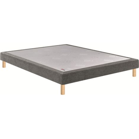 Sommier à lattes Epeda NOYER GRIS 160x190 Confort Ferme 12 lattes épicéa