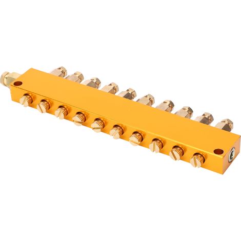 Distributeur d'huile de lubrification réglable, séparateur de piston, système de lubrification à 1 entrée et 10 sorties (1/5)