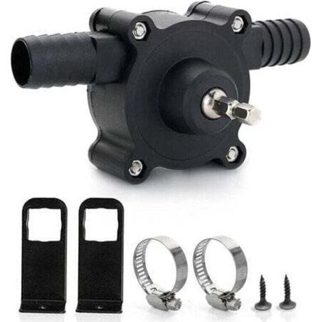 Pompe de perceuse électrique, pompe à eau mini pompe de perceuse électrique à main pompe auto-amorçante portable pompe de perceuse ménage petite pompe à eau pour la maison jardin， 6. 35Mm