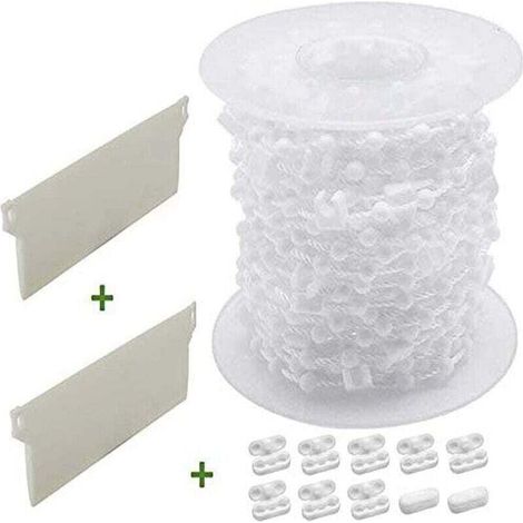 Kit de réparation de Stores verticaux, XU, Accessoires pour store vertical, Bas Poids Chaîne Connecteurs Kit de remplacement pour les lattes de 127mm[A+++] - KZQ (1/4)