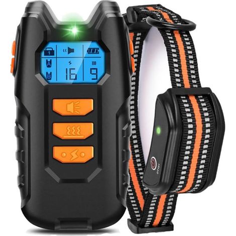 Collier de Dressage pour Chiens, Portée de 300 Mètres et Verrouillage de Sécurité du Clavier, Collier Électrique avec Modes Son, Vibration et Choc, Résistant à l&eau IP67 et Rechargeable (1/5)