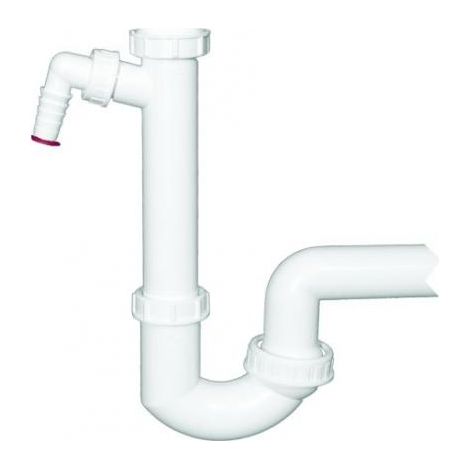 DN40x6/4' Siphon mit Kugelgelenk und Rückflussverhindereranschluss (1/2)