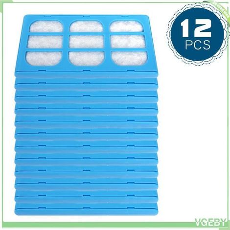 Filtre de fontaine à eau pour animaux - FAFEICY - Lot de 12 (10,9×5,4 cm) - Charbon actif - Coton - Compatible Cat Mate/Dog Mate (1/5)