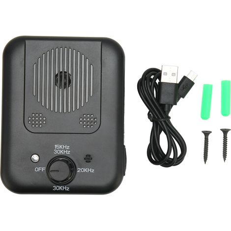 Dispositivo ultrasónico antiladridos para perros: 3 niveles de sensibilidad y frecuencia, recargable por USB, funcionamiento automático. (1/5)