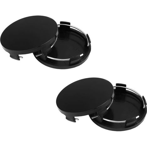 Lot de 4 cache-moyeux universels en ABS - 60 mm - Accessoires de voiture - Pour VW, BMW, Mercedes, Audi, Skoda (OD 60 mm ID 56 mm) (1/5)