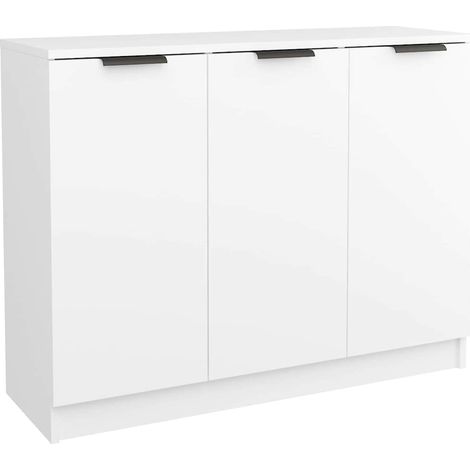 Maison Exclusive - Credenza Bianca 90,5x30x70 cm in Legno Multistrato (1/5)
