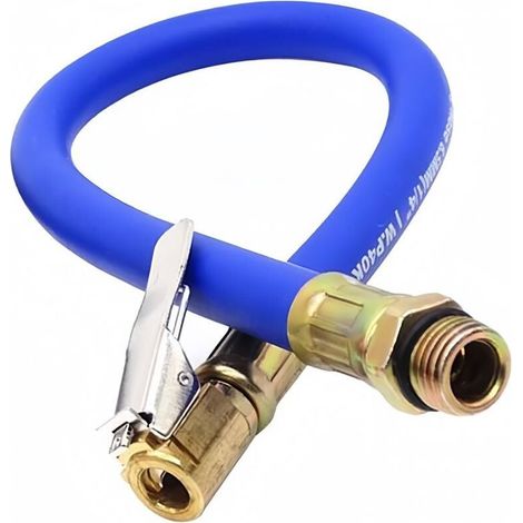 36cm Tire Inflator Hose Adapter, Tire Inflator Hose Adapter, Air Inflator Hose Adapter for Motorcycle, Bike, Car, Truck (1/5)