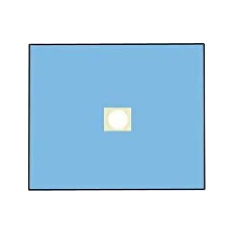MEDIBERG - Telo chirurgico in TNT biaccoppiato 75x90 cm con foro 10 cm, confezione da 75, 23623