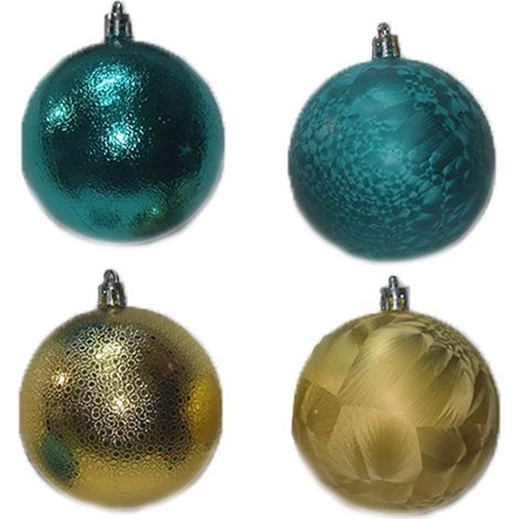 Palline verde oro antico decorazioni per albero di natale addobbi natalizi cm8 set da 20 molto belle moderne idea regalo (1/5)