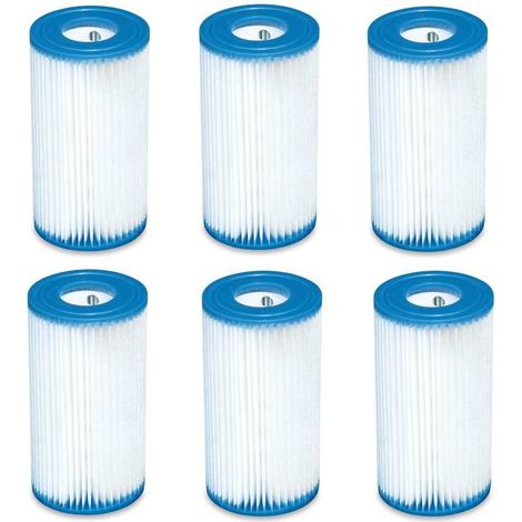 6 Filtri a cartuccia compatibili per Intex A e Bestway I (1/3)