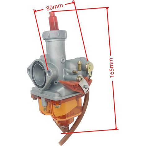 Motorcycle carburetor PZ27 27mm orange manual/applicable to motorcycle fuel accessories PZ27 404-069, high atomization efficiency, uniform fuel atomization.--DTEKGAZ