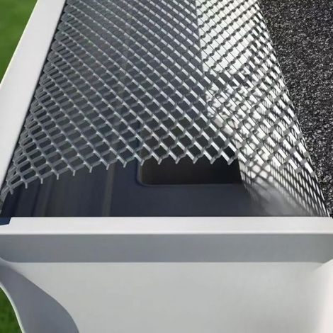 15CMX600CM Protection de gouttière en maille d'aluminium robuste pour gouttières Pour découpe de feuilles 15 x 600 cm