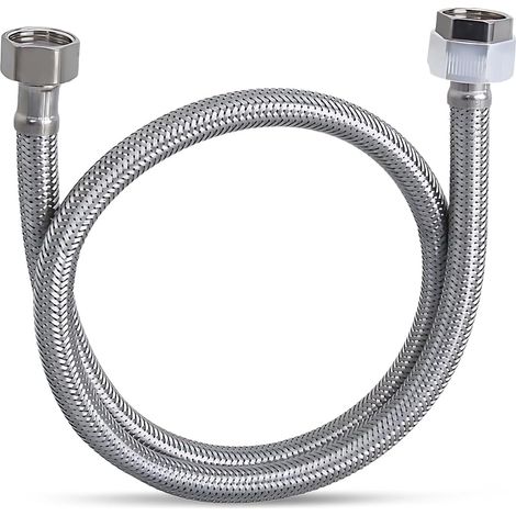 100cm Tuyau Flexible pour Robinet, Tuyau de Raccordement en Acier Inoxydable 304, Tresse de Douche (1/5)