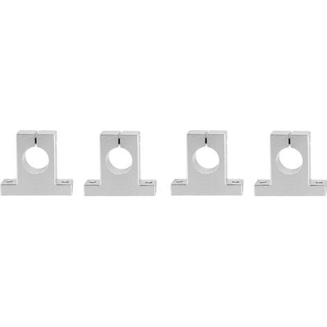 Lot de 4 supports de fixation pour rail de guidage de mouvement linéaire SK12 12 mm (1/2)