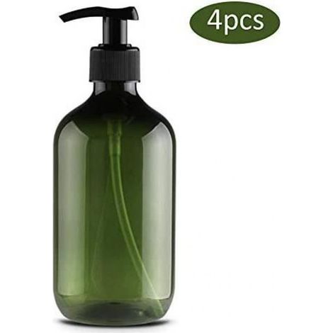Distributeur De Savon - 500 Ml - Pompe À Pression - Flacons Vides Rechargeables - Pour Shampooing Après-Shampoing Gel Douche - Lot De 1 (1/4)