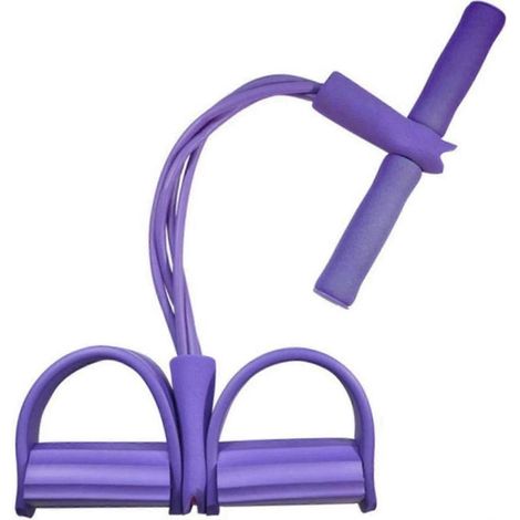 (Violet) 21 Bandes de résistance de fitness - 4 Tube Pedal Ankle Puller  Upgrade Stretch Bands (1/5)