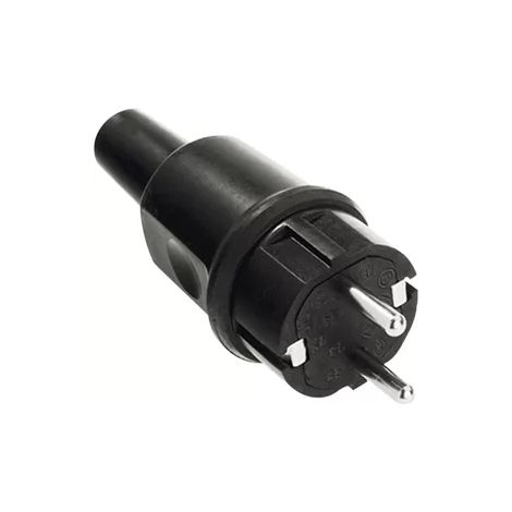 Bachmann Vollgummistecker sw, montierbar 913.173 (1/2)
