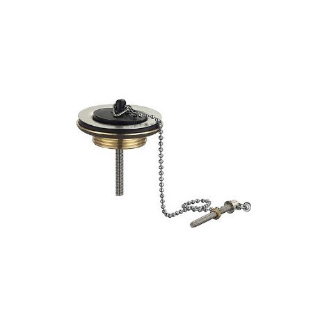 Waschbeckenablauf aus Messing mit Stopfen + Kette – Rousseau