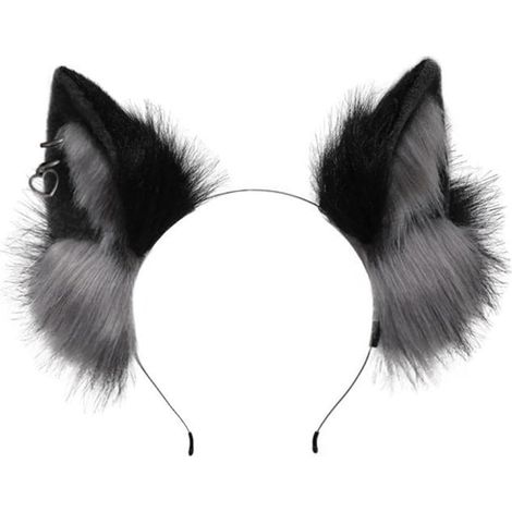 Serre-tête oreilles de loup fait à la main pour filles - Accessoires de cosplay - Oreilles de bête - Fourrure pour bal masqué - Halloween (1/5)