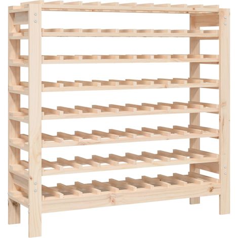 Botellero madera maciza de pino 109,5x30x107,5 cm vidaXL
