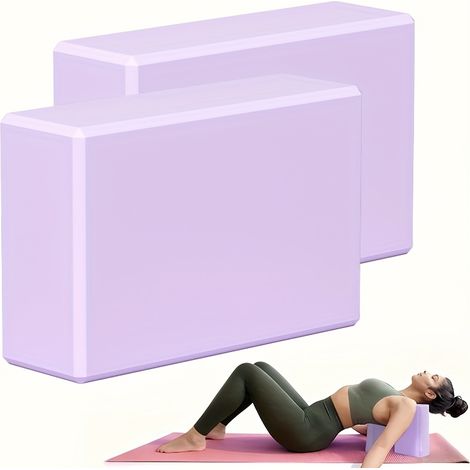 Lot de 2 tapis de yoga – Mousse antidérapante et résistante – Haute densité – Accessoire d'entraînement fitness – 150 g (1/5)