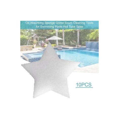 Éponge absorbante pour piscine – Forme d étoile à 5 branches – Haute efficacité