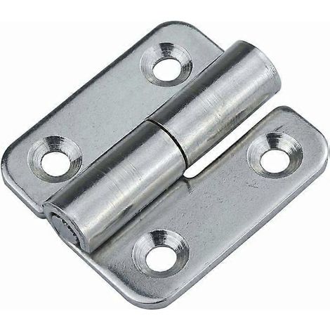 Lot de 6 charnières amovibles 1,5 petites charnières coulissantes à drapeau en acier pour portes amovibles (1/5)