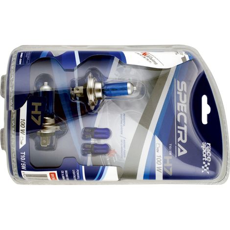 2 Ampoules Spectra H7 12V 100W 5700K - PX26D - 2 Ampoules T10 12V 5W - W2.1x9.5D - (1/5)