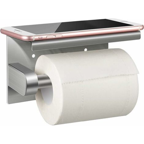 304 Toilet Paper Holder, Toilet Paper Holder, No Drilling, Wall Mounted Toilet Paper Holder, Stainless Steel (1/5)