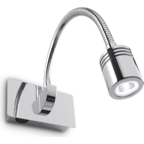 Applique Moderna Dynamo Metallo Cromo Flessibile Led 3W 4000K (1/3)