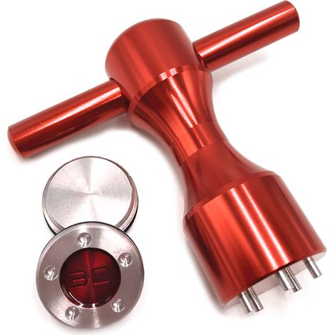 Ensemble de 2 poids 30 g,clé en alliage d'aluminium,vis acier tungstène,joints caoutchouc,pour putter golf (1/5)