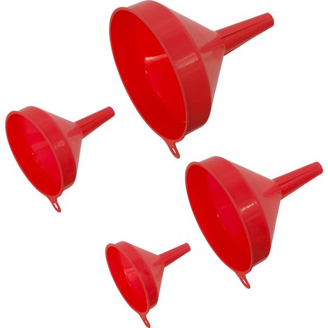 Sealey Economy Fixed Spout Funnel Set 4pc F94