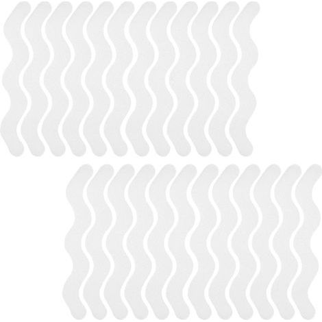 Lntyq 24 Pièces Tapis Douche Antidérapant, Pads Antidérapants pour Douche, Bandes Antidérapantes pour Douche, Baignoire et Escaliers (1/5)