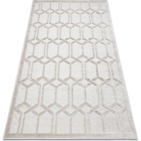 Carpet SANTO SISAL 58385 Ruta, geometric beige beige 80x150 cm