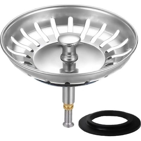 Ulisem 5 pezzi 79 mm tappo per lavello da cucina, filtro per lavello per filtrazione dei residui e drenaggio rapido (1/4)
