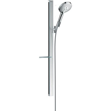 hansgrohe Raindance Select S Brauseset 120 3jet mit Brausestange 90 cm und Ablage Chrom, 27648000